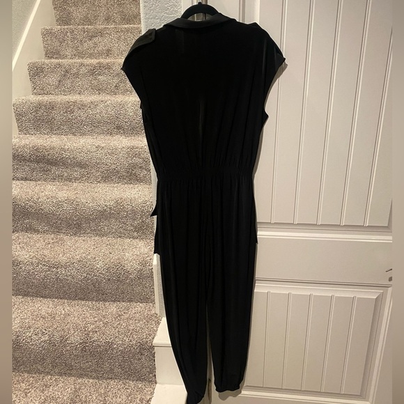 Norma Kamali sleeveless cargo jumpsuit black - Picture 4 of 9